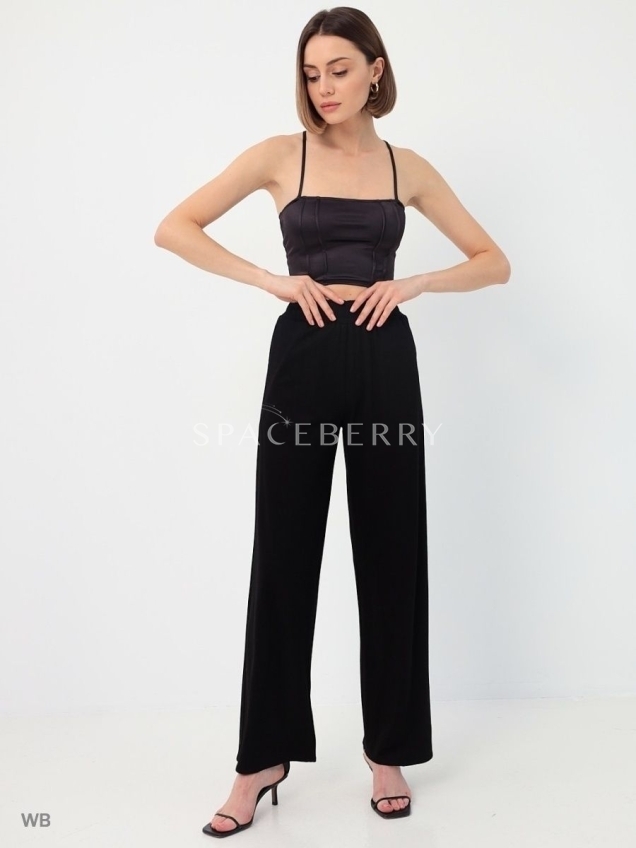 Женские широкие брюки, штаны классика